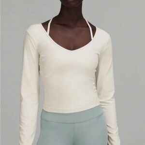Lululemon align long sleeve top cream ish color